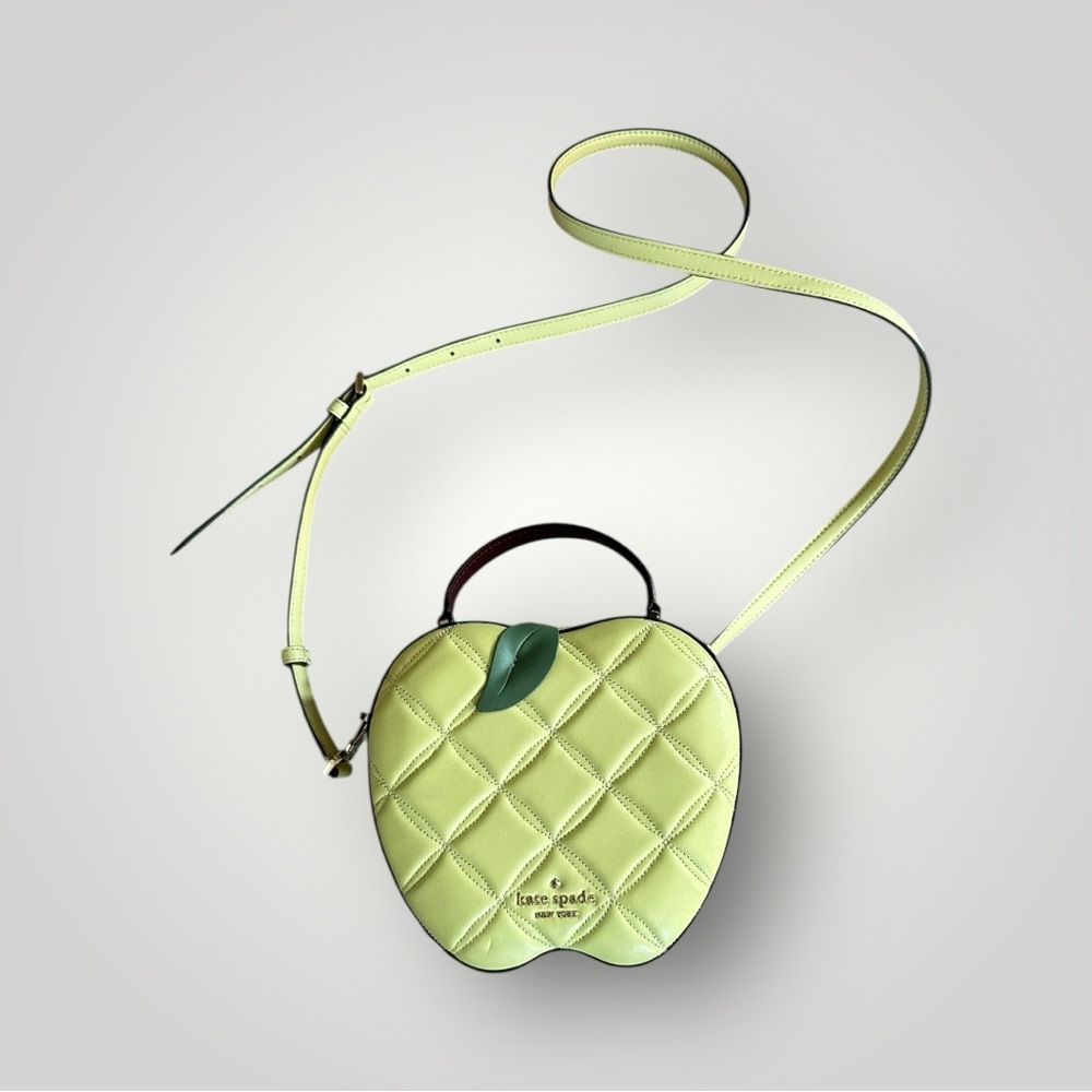 Kate Spade Green Quilted Crossbody Bag - Picture 2 of 16